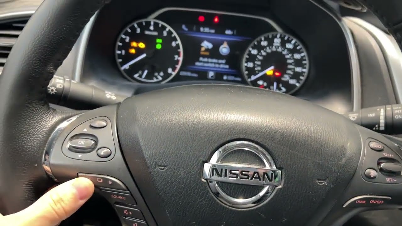 Как сбросить индикатор уровня масла на Nissan Murano 2019 года