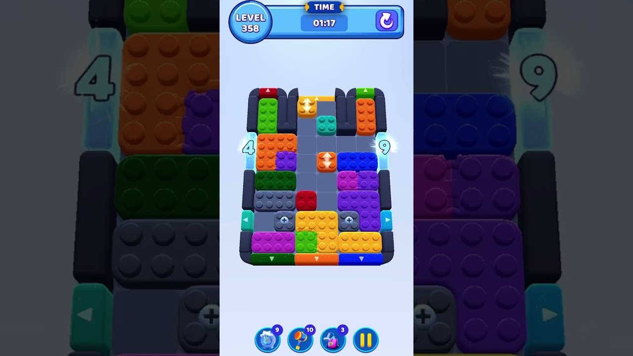Color Block Jam Level 358 Solution Walkthrough#colorblockjam #gaming #games #colorblockjamgame #game