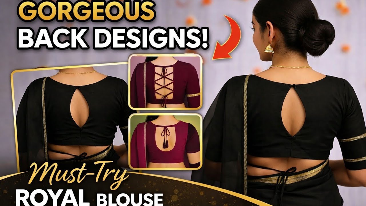 💯Most Beautiful Black 🖤 Blouse Design 2026 🔥Designer Banhi Blouse Design 