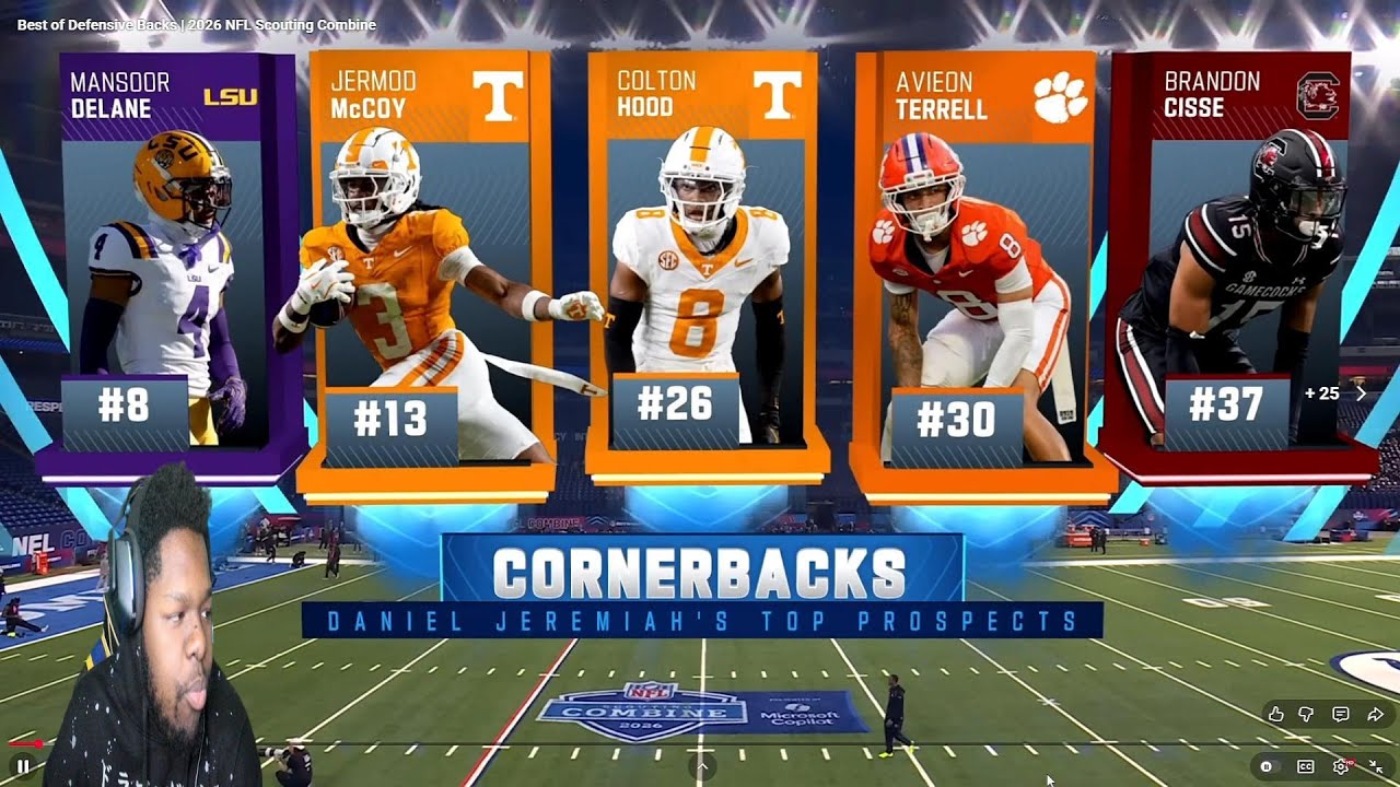 WHO IS THE BEST DB IN THE DRAFT? KP95TH Reacts To Best of Defensive Backs 2026 NFL Scouting Combine