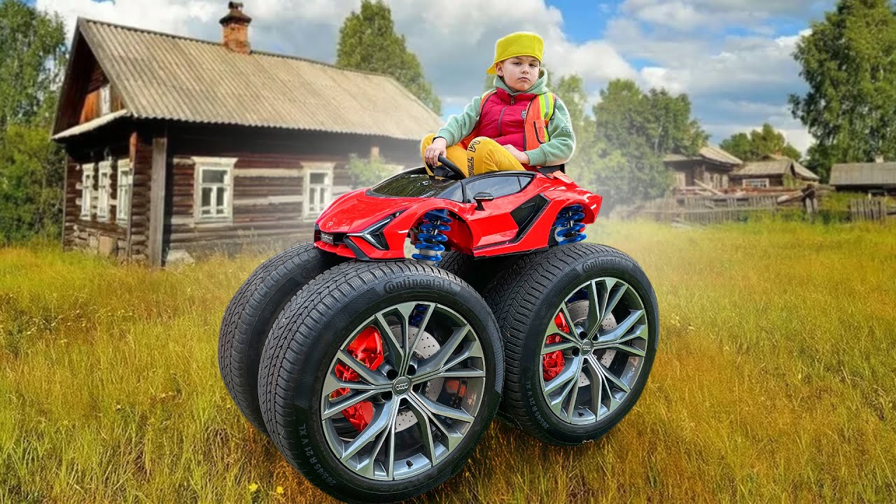 Dima construit une voiture Power Wheels g&eacute;ante