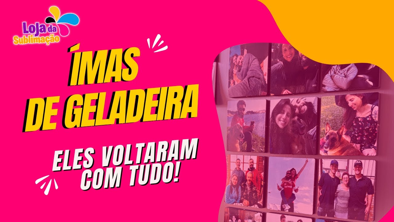 Sublimação Ímãs de Geladeira em MDF alto brilho - Processo Completo  - Loja da Sublimação