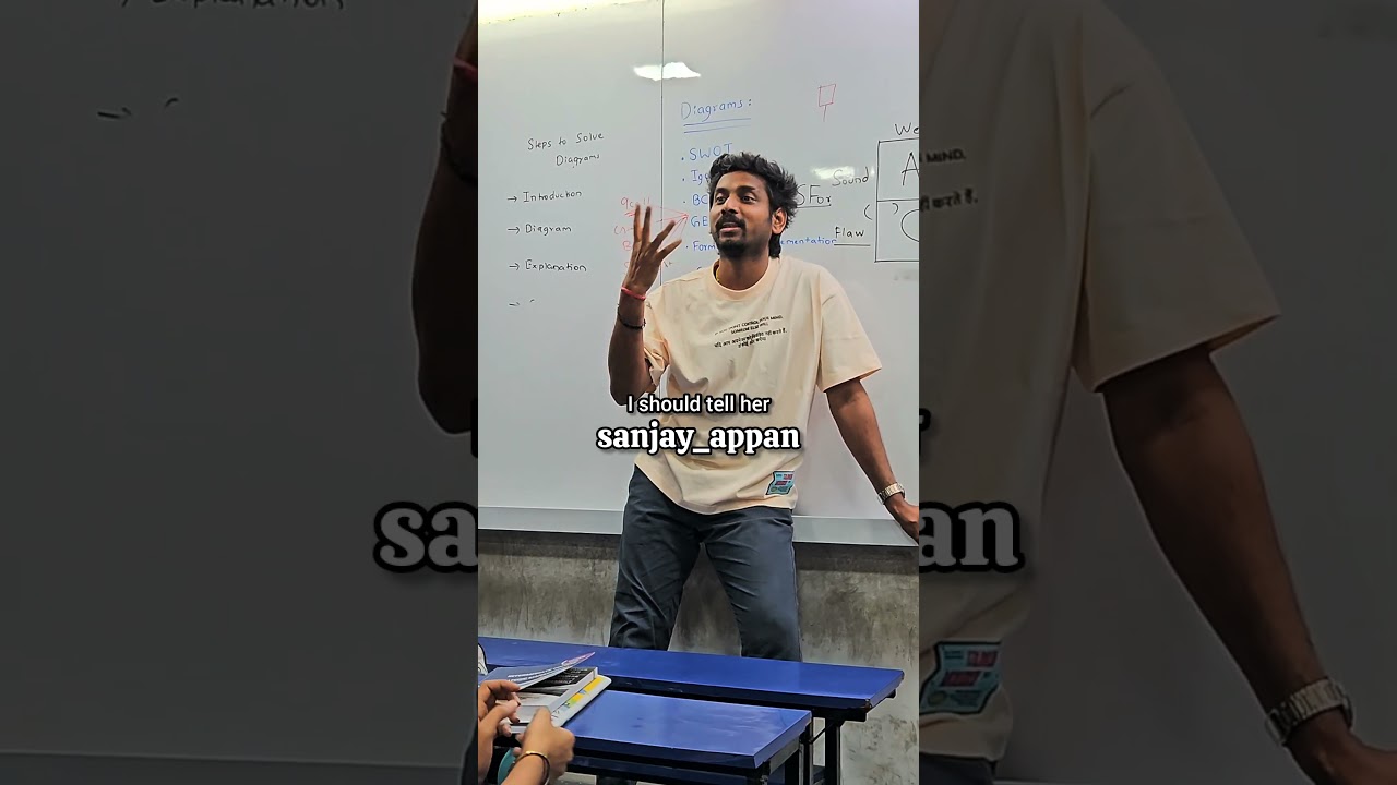 Teacher's Love Language 😂| Sanjay Appan | #commerce #couplegoals