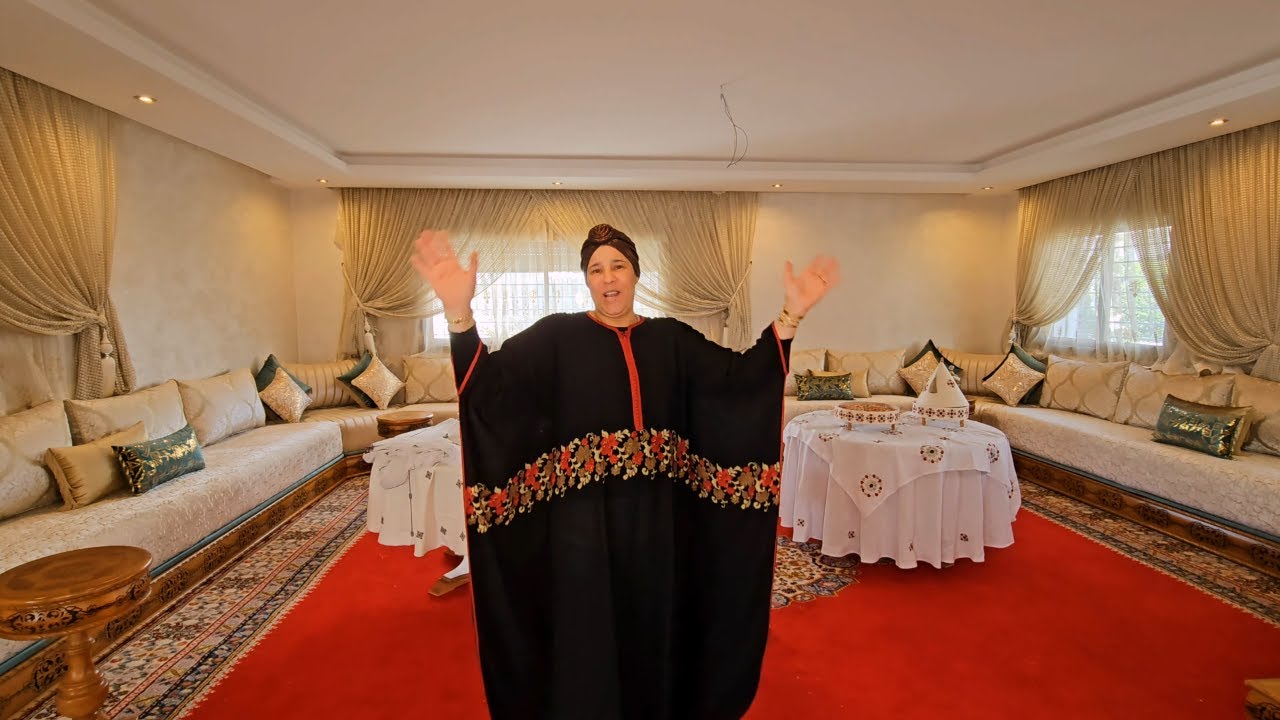 4K ✌️🛋️😊 اخيرا الصالون الملكي ديالي وجد الحمدلله جا كيحمق