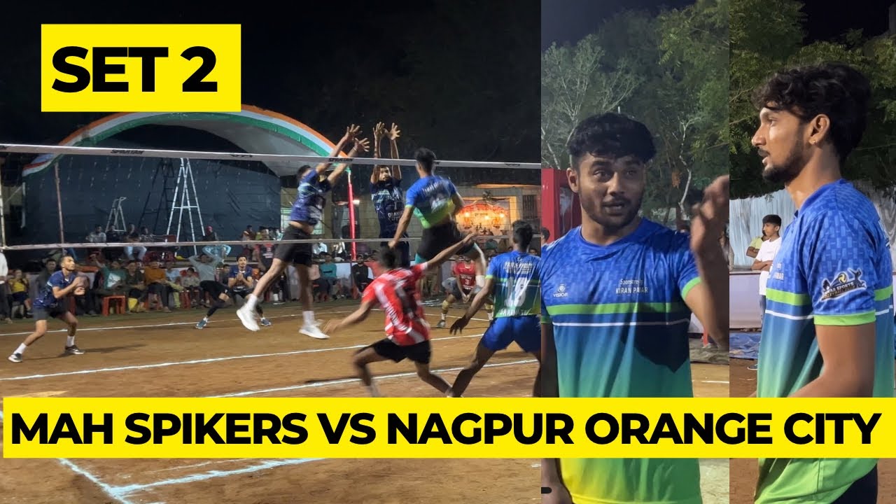 SET 2|Maharashtra Spikers VS Nagpur orange city | All india Volleyball Tournament, Gadchandur|