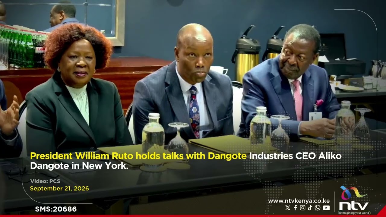 President Ruto holds talks with Dangote Industries CEO Aliko Dangote in New York
