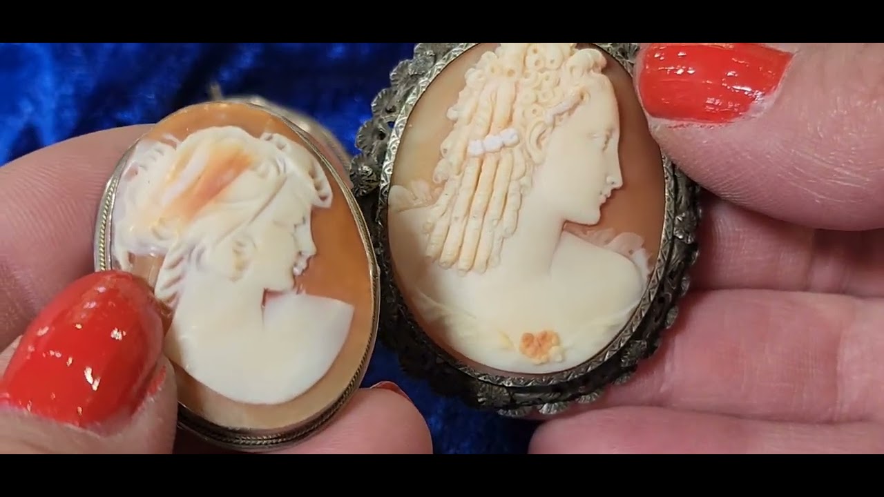 eBay Unboxing & How To Date & Value Antique Or Vintage Cameo Jewelry Brooches