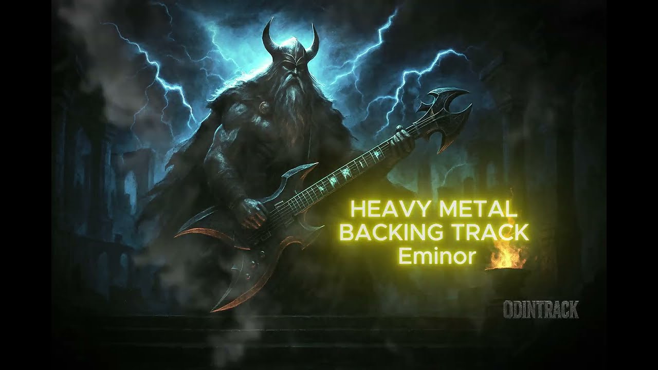 Thrash Metal Backing Track in E Minor | ODINTRACK | 120 BPM | The Hammer of Chaos