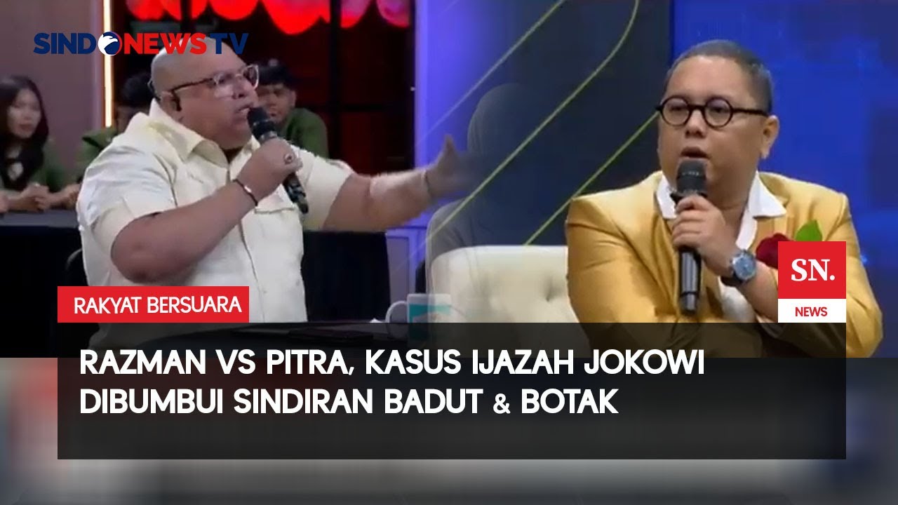 Heboh! Razman vs Pitra, Perang Kata di Polemik Ijazah Jokowi | Rakyat Bersuara|19/08