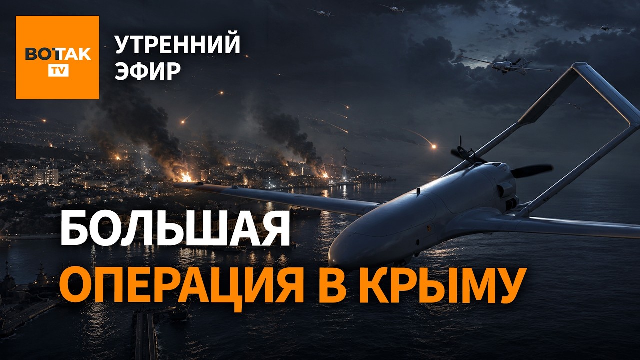 ⚠️ Украина хочет превратить Крым в остров. Атака по НПЗ. Маск &ndash; первый триллионер / Утренний эфир