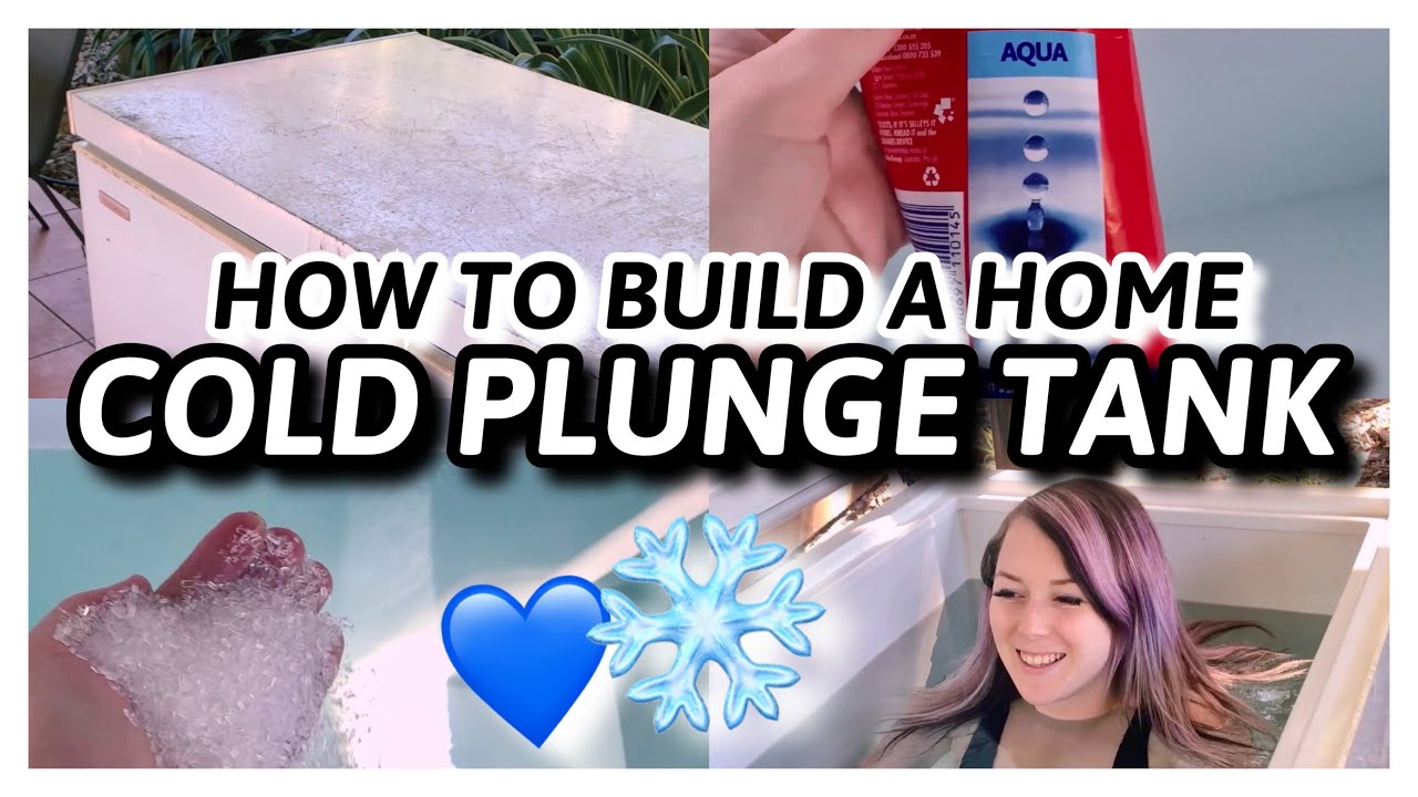 HOW TO BUILD A COLD PLUNGE TANK AT HOME || Chest Freezer Ice Bath, Magnesium Salt ❄️💙🥶