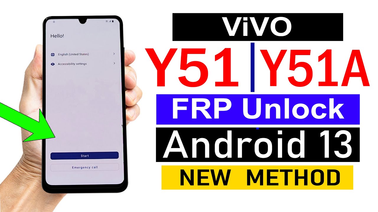 ANDROID 13 - Vivo Y51/Y51A FRP BYPASS ✅️ Latest Update (No Need computer)