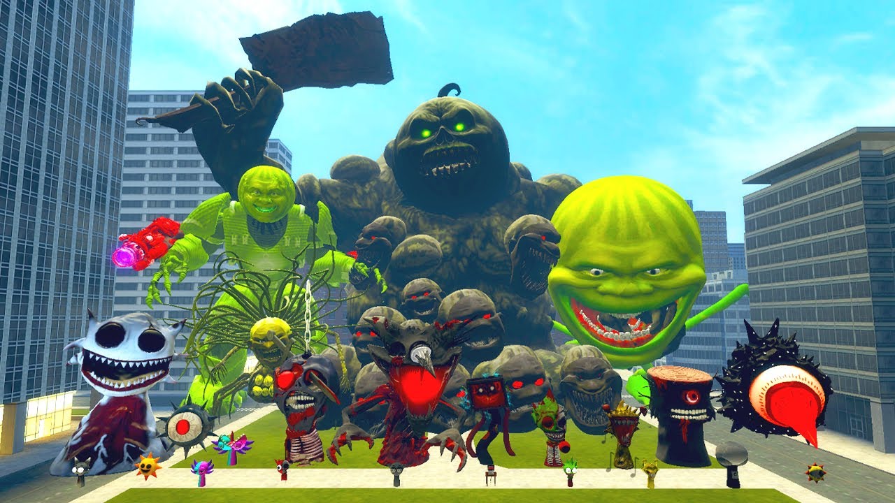 BIG GOLDENCITY LITTLE TO BIG ALL LIN GANG MELON FAMILY VS SPRUNKI PHASES 1 - 10 in Garry's Mod !