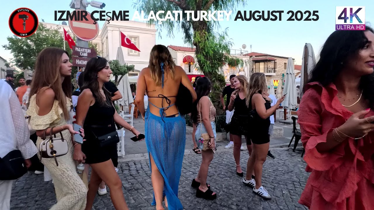 Çeşme Alaçatı Summer 2025 Walking Tour | 4k UHD 60fps