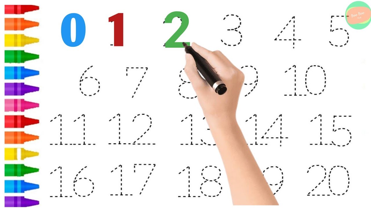 123, learn numbers, toddler learning video, colors, educational videos, @PooPooStudy