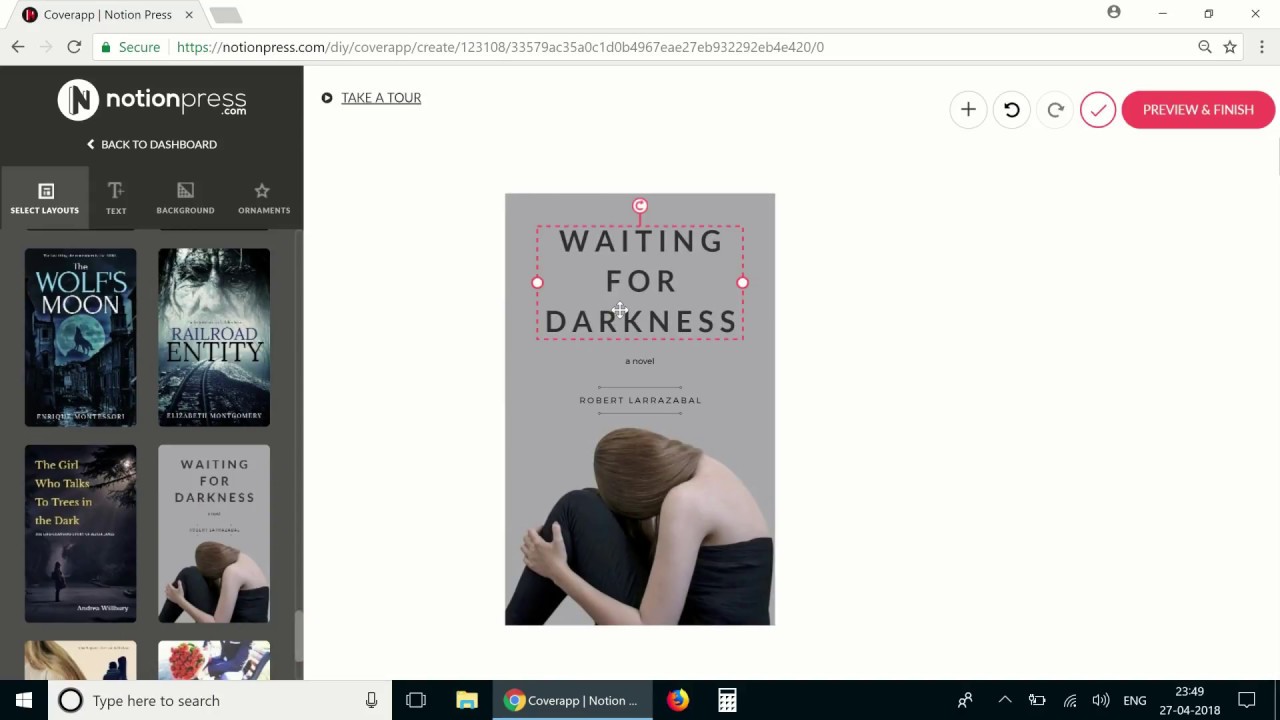 How to design your book cover using the Notion Press DIY Publishing Platform