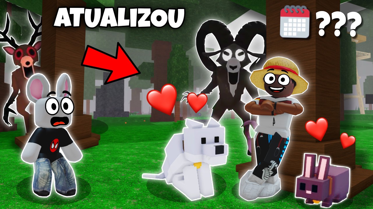TROQUEI O LARRYZINHO e ADOTEI NOVOS PETS NO 99 NOITES NA FLORESTA do ROBLOX!
