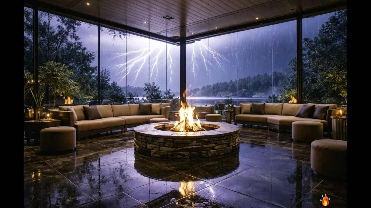 🔥 Cozy Fireplace 10 Hours | Crackling Fire Sounds for Deep Sleep & Relaxation