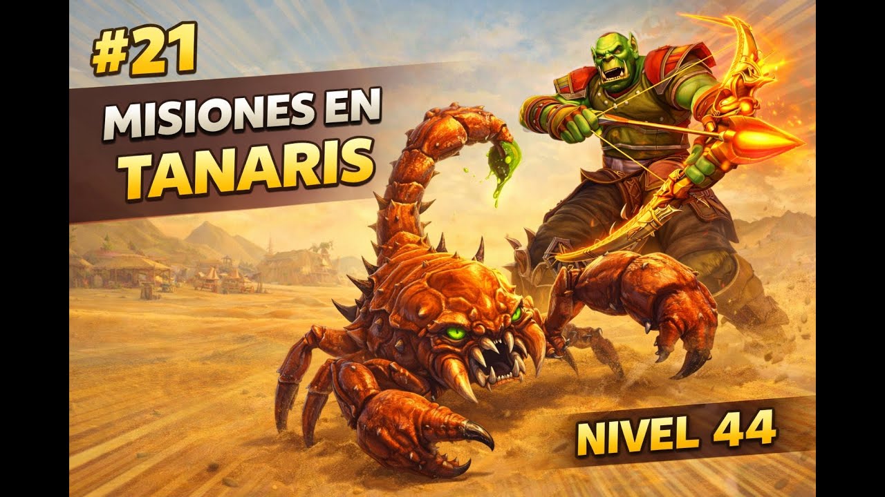 #21 Misiones en Tanaris en WoW WotLK | Orgis sube a nivel 44