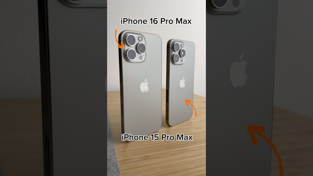 iPhone 16 Pro Max vs iPhone 15 Pro Max 🔥 Natural Titanium