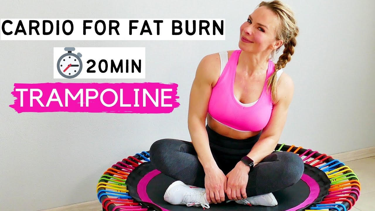 20 minute FAT BURNING trampoline workout | trampoline exercises for weigh loss | rebounder workout