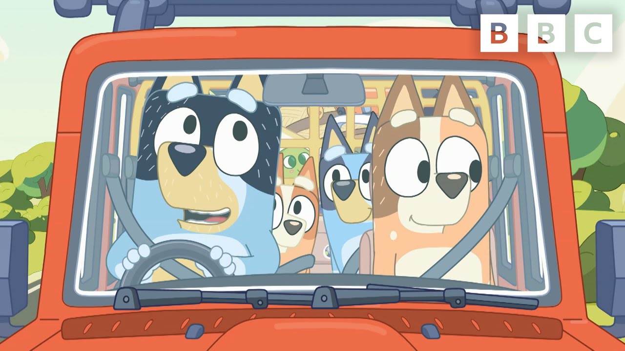 Family Road Trip 🚗 | Bluey | CBeebies