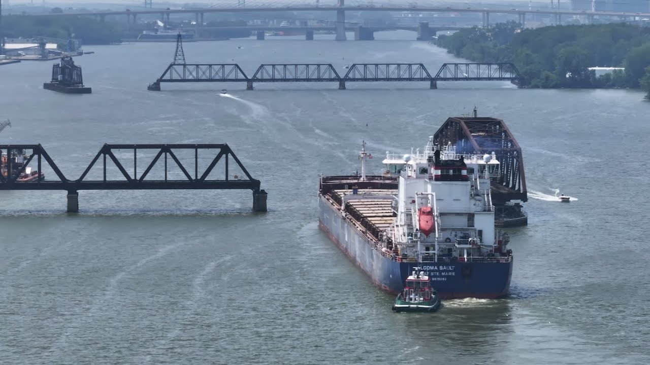 Threading the Needle in Toledo: Following a Cargo Ship on Maumee River