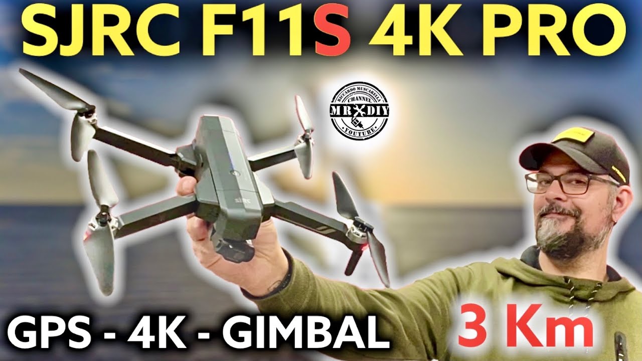 Drone fino a 3 km di distanza. SJRC F11s PRO 4K, GPS, GIMBAL. Meno di 200 €. Migliore drone.