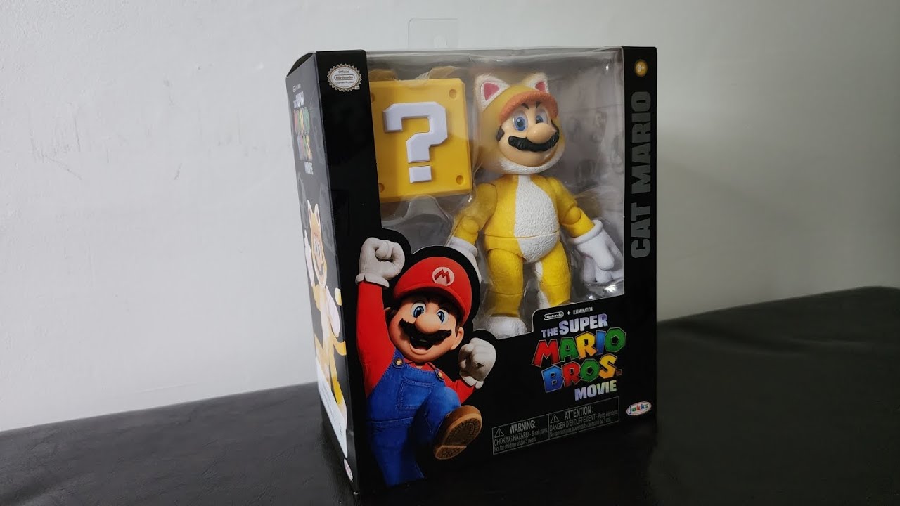 Jakks Pacific The Super Mario Bros. Movie: Cat Mario Figure - Unboxing!