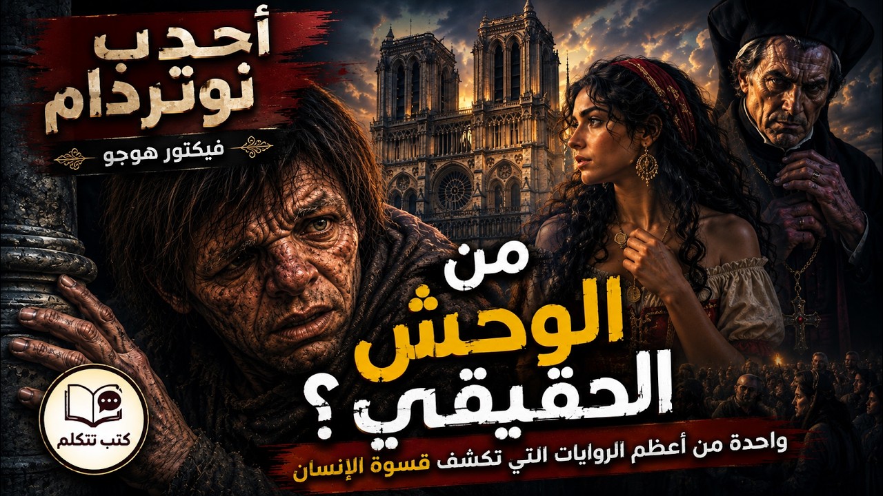 ملخص رواية أحدب نوتردام - فيكتور هوجو| قصة الحب المستحيل والحكم بالمظهر