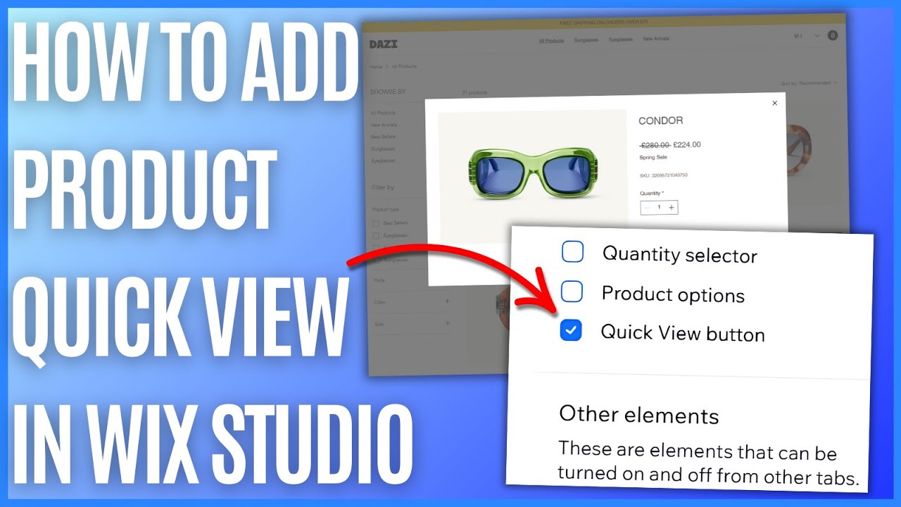 How to Add Quick View in Wix Studio [Quick Guide]