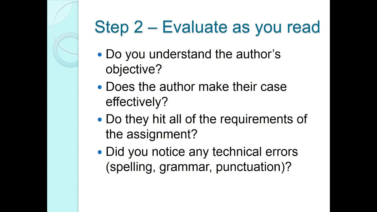 How to Peer Review a Paper