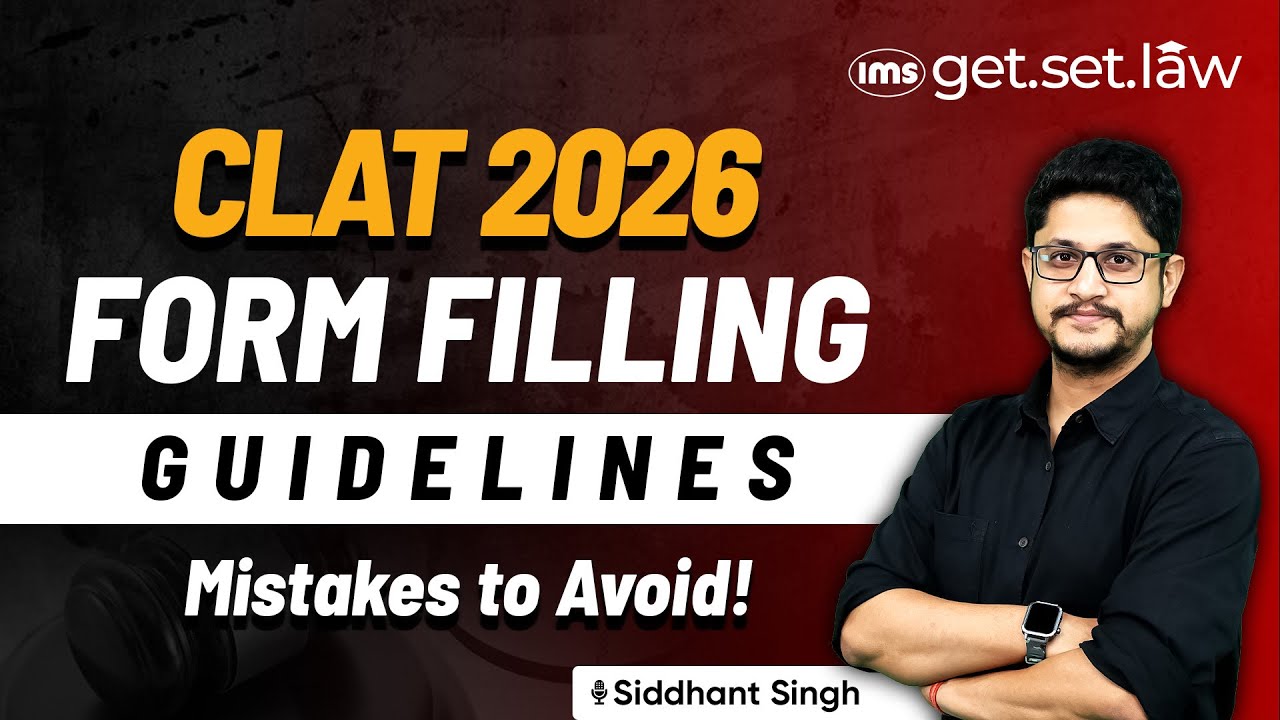 CLAT 2026 Form Filling | How to fill CLAT 2026 Form | CLAT 2026 Registration | Siddhant Singh