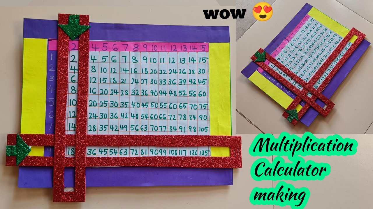 Easy DIY Maths Multiplication Calculator | Maths Project