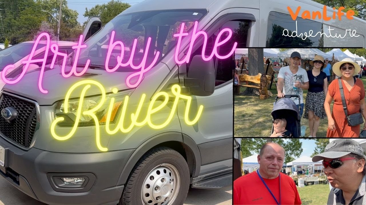 Art by the River in beautiful Amherstburg, Ont. #vanlife #amherstburg