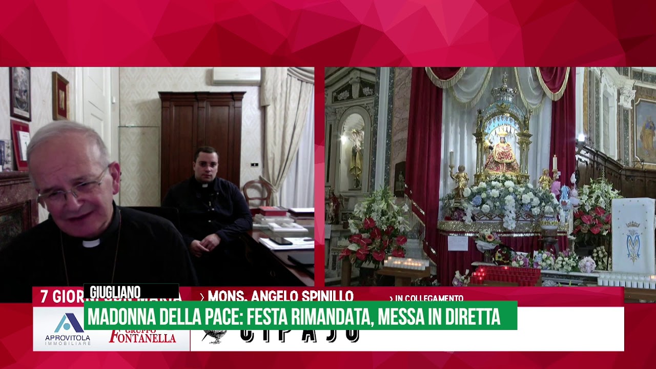 Coronavirus: salta la festa per la Madonna della Pace. Messa e poesia in diretta tv