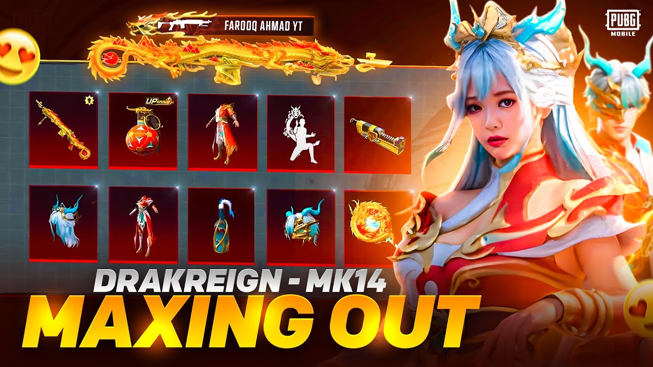 Drakreign - Mk14 Maxed out with 1000 Materials | 🔥 PUBG MOBILE 🔥