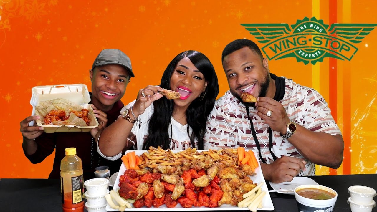 Wing Stop Party Pack  Mukbang and Typical Family Talk