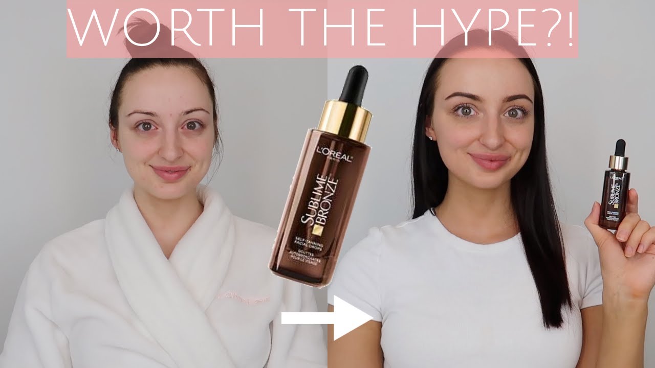 L'Oreal Paris Sublime Bronze Self-Tanning Facial Drops Review + Demo!