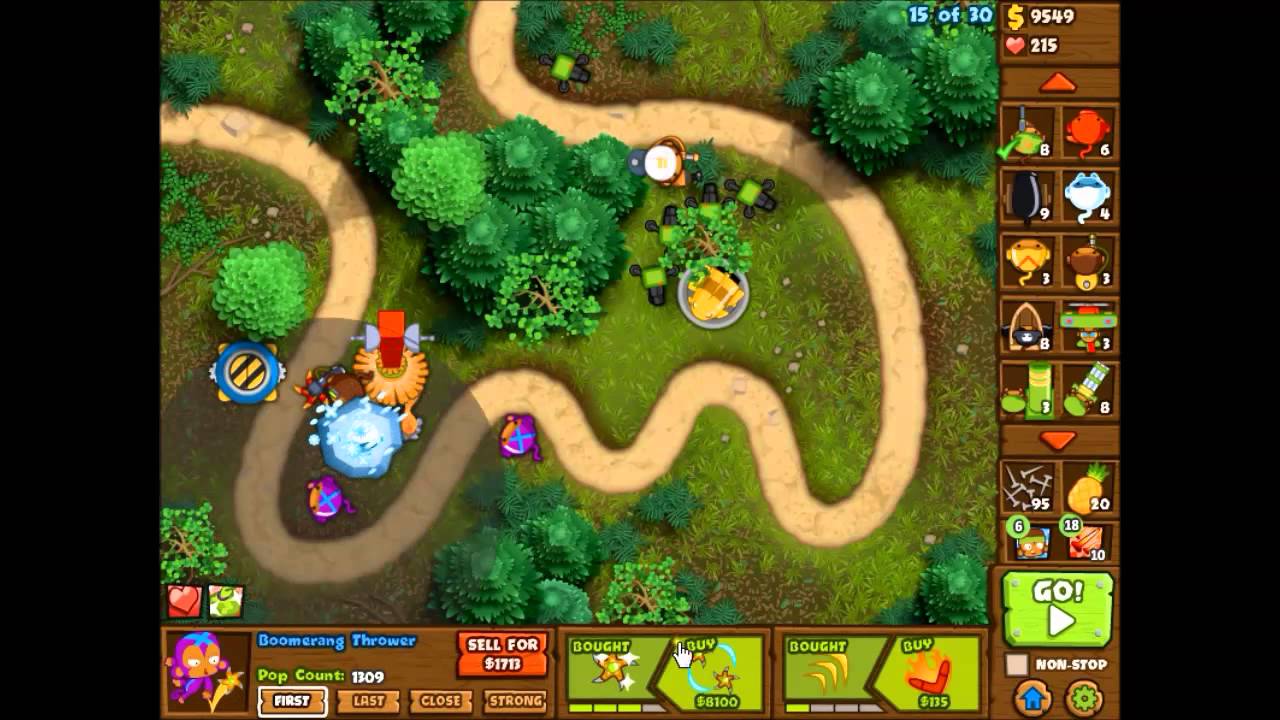 Bloons Monkey City - Boomerang Thrower (Talon Map)