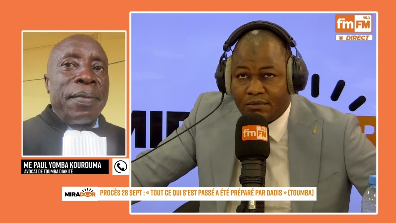 Tout ce qui s’est passé a été préparé par Dadis » (Toumba) : La lecture de Me Paul Yomba Kourouma