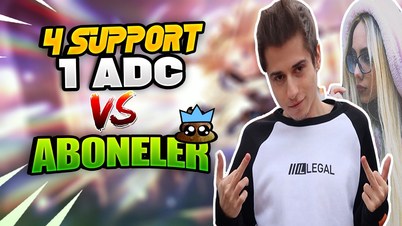 4 SUPPORT 1 ADC / ELWİND, EKİP VS ABONELER / LOL MA&Ccedil; &Ouml;ZETLERİ #34