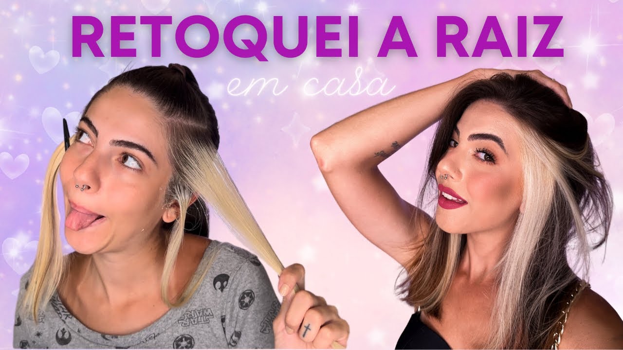 DESCOLORI SOZINHA O CABELO! Passo a passo do meu retoque de raiz das mechas de Narcisa Malfoy