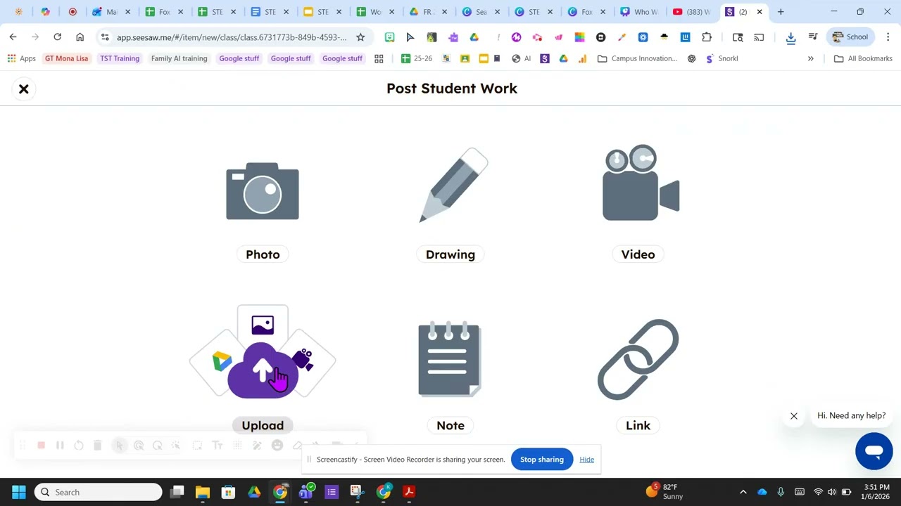 Publiosing Who was book from Canva to Seesaw