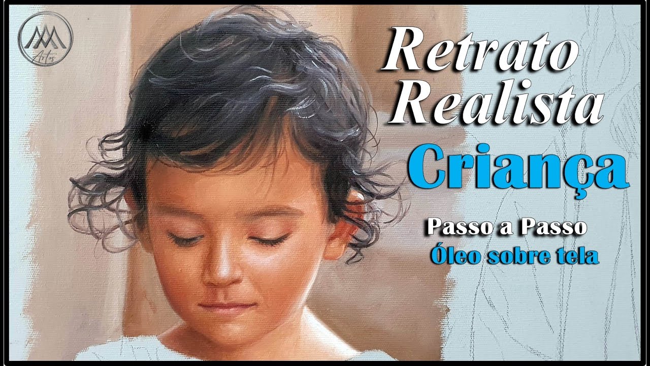 Retrato Realista a Óleo de Criança / Child portrait in oil Painting