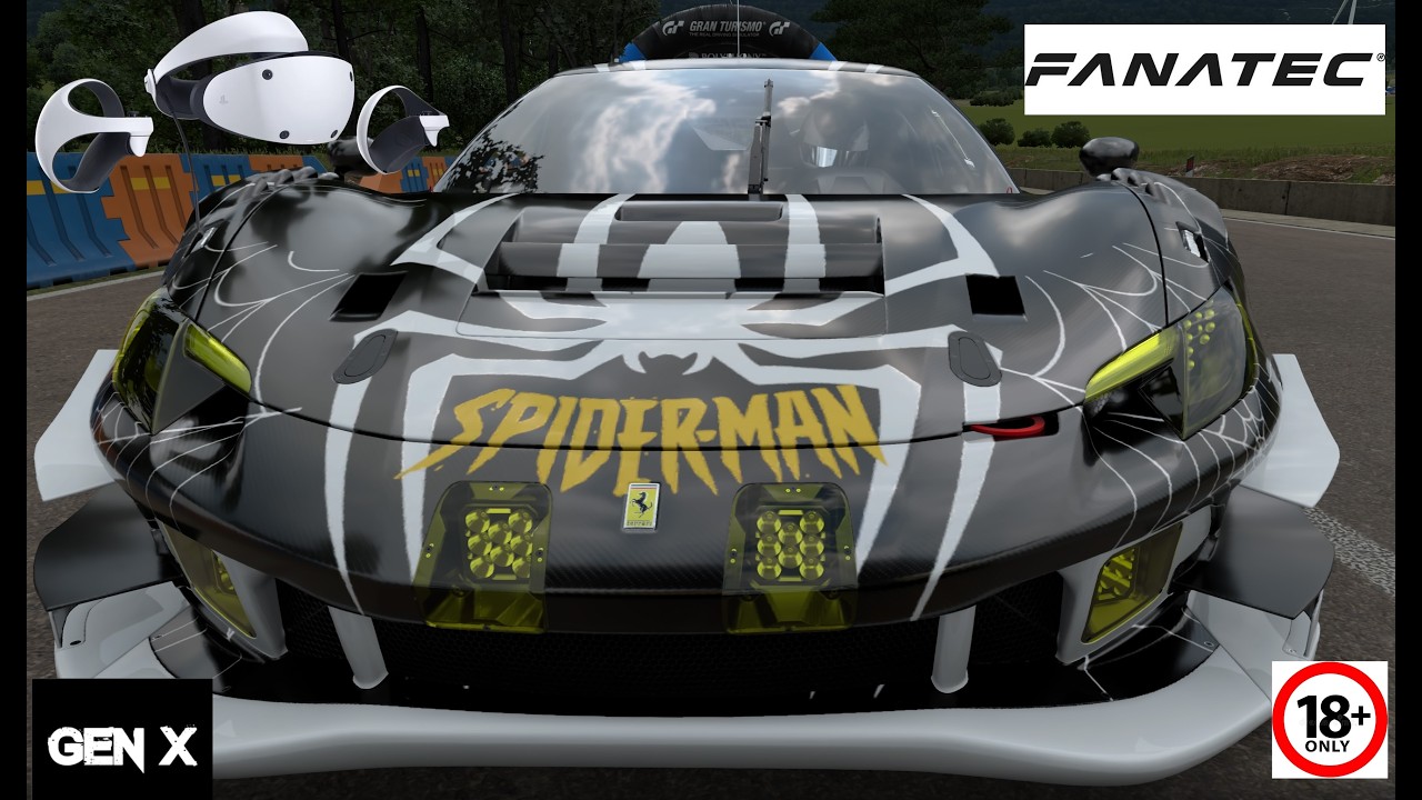 GT7, T/C OFF, Left Foot Braking, Ferrari, VR, PS5, PSVR2, Gameplay With The Stevie DvD.