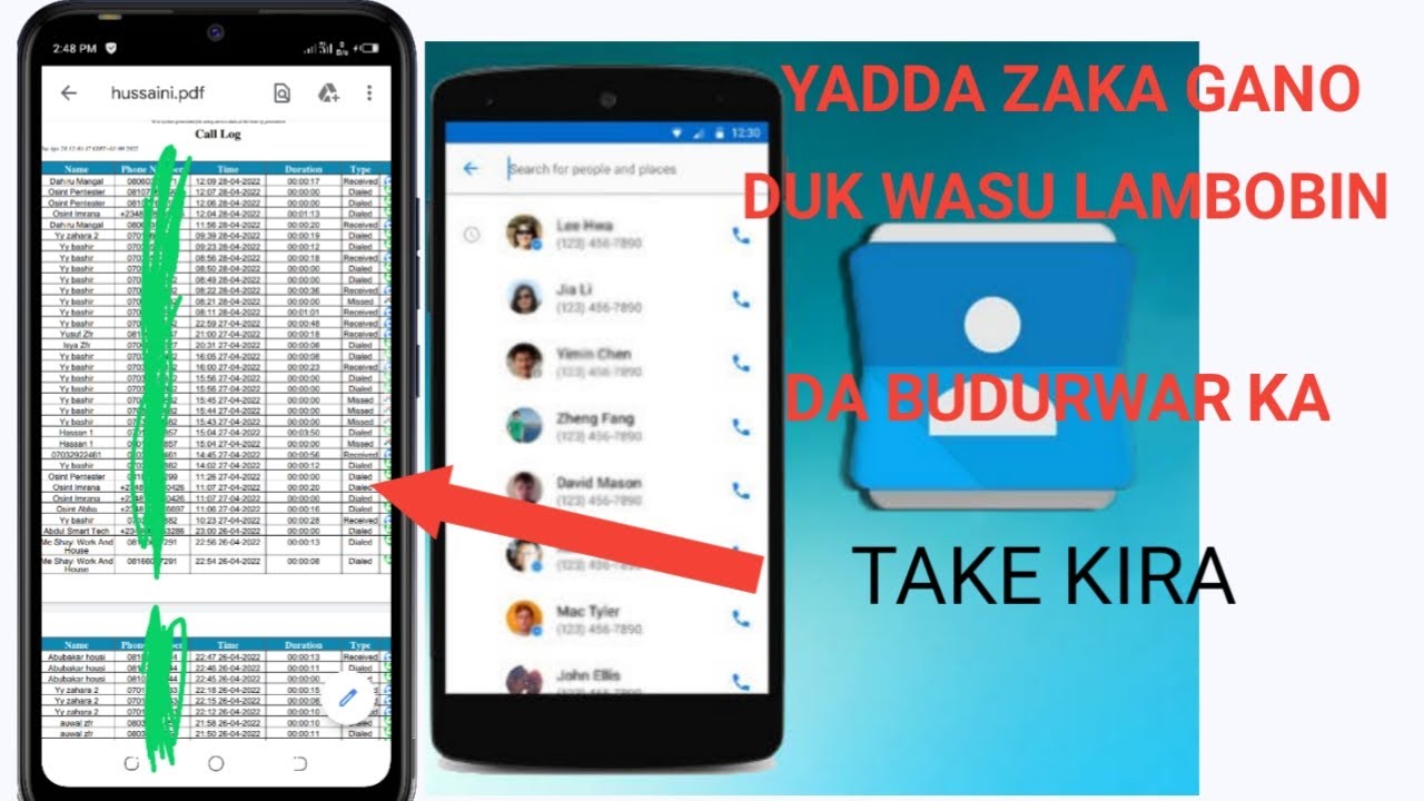 yadda zaka gano duk wasu lambobin da budurwar ka take Kira cikin sauki