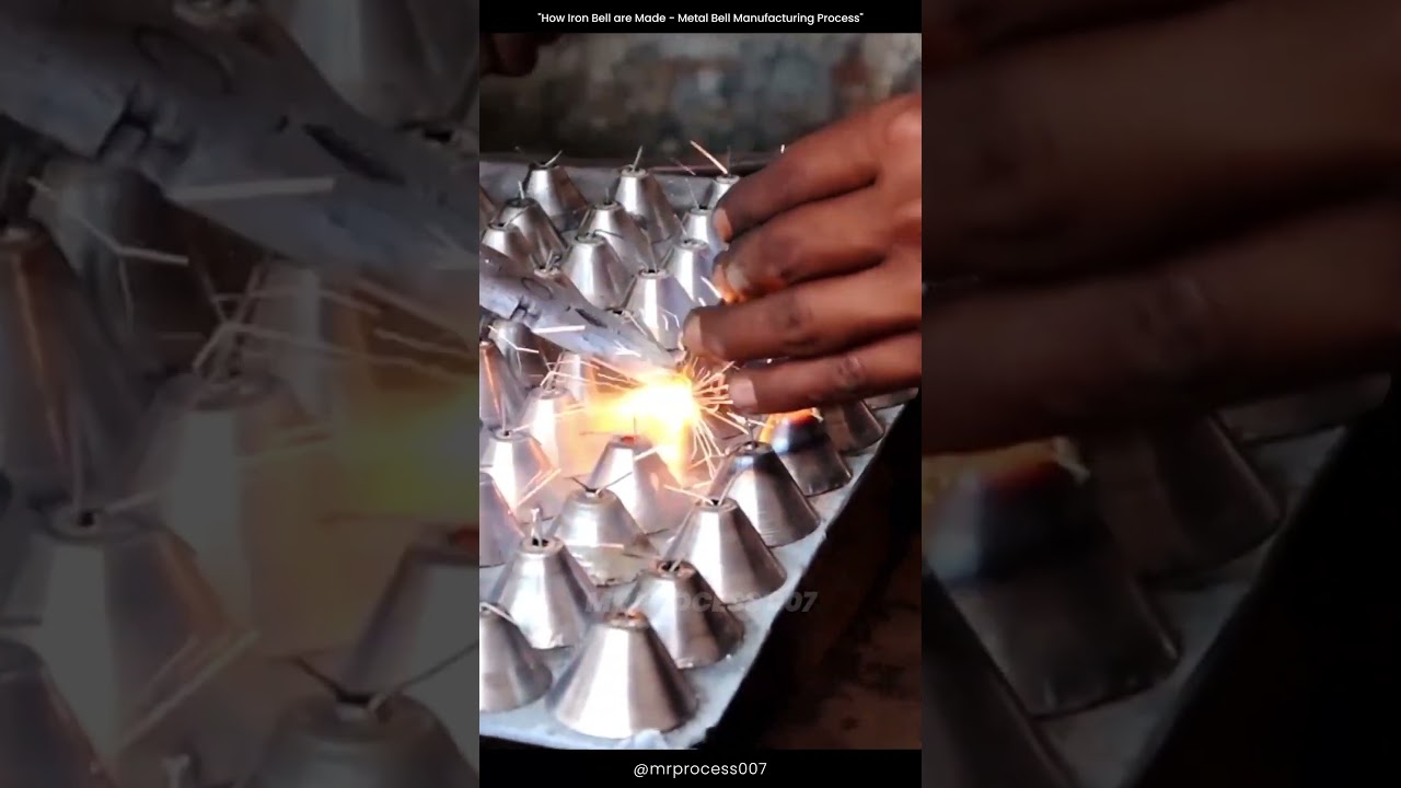 How Iron Bell are Made |  Metal Bell Manufacture #machine #ironbell