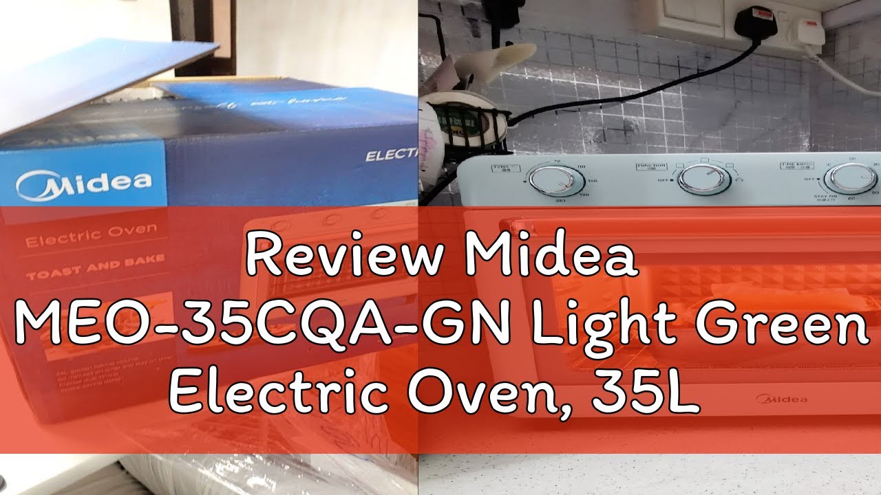 Review Midea MEO-35CQA-GN Light Green Electric Oven, 35L