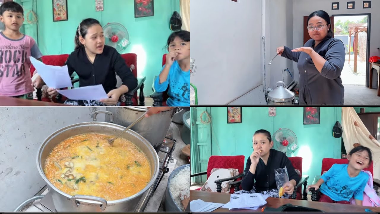 KOK MOKAK ❗️ BUNDA DINO IKI MASAK MASAK IMAN E REVA DAN SALWA ORA KUAT ❗️😭🙏🏼